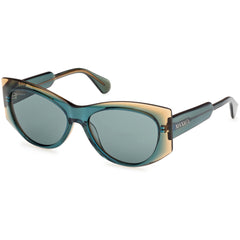 Max & Co. Women's Sunglasses - Dark Green/Other Acetate Cat Eye Frame | MO0116 5698N
