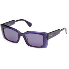 Max & Co. Women's Sunglasses - Shiny Blue Acetate Butterfly Shape Frame | MO0117 5290V