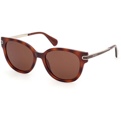 Max & Co. Women's Sunglasses - Dark Havana Injected Plastic Oval Frame | MO0121 5552E