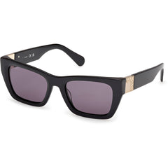 Max & Co. Women's Sunglasses - Shiny Black Plastic Cat Eye Shape Frame | MO0124 5301A