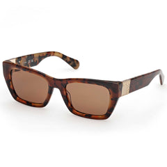Max & Co. Women's Sunglasses - Dark Havana Plastic Cat Eye Shape Frame | MO0124 5352E