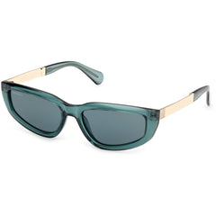 Max & Co. Women's Sunglasses - Shiny Dark Green Cat Eye Full Rim Frame | MO0125 5696N