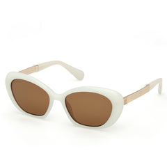 Max & Co. Women's Sunglasses - Ivory Injected Plastic Cat Eye Frame | MO0133 5525J