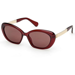 Max & Co. Women's Sunglasses - Shiny Red Injected Plastic Cat Eye Frame | MO0133 5566E