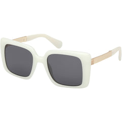 Max & Co. Women's Sunglasses - Ivory Injected Plastic Square Frame | MO0134 5225A