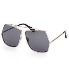 Max Mara Women's Sunglasses - Matte Palladium Metal Cat Eye Full Rim | MM0006 6417A