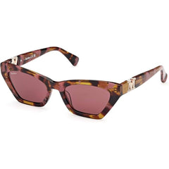 Max Mara Women's Sunglasses - Coloured Havana Plastic Cat Eye Frame | MM0057 5255S