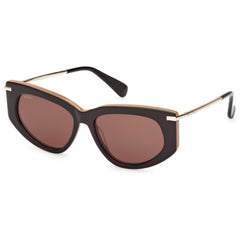 Max Mara Women's Sunglasses - Dark Brown/Other Plastic Cat Eye Frame | MM0100 5450E