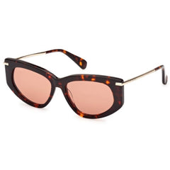 Max Mara Women's Sunglasses - Dark Havana Plastic Cat Eye Full Rim | MM0100 5452E