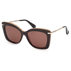 Max Mara Women's Sunglasses - Dark Brown/Other Butterfly Full Rim Frame | MM0101 5550E