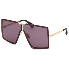 Max Mara Women's Sunglasses - Shiny Deep Gold Metal Square Full Rim | MM0117 6930A