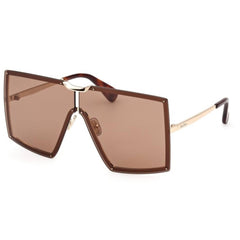 Max Mara Women's Sunglasses - Gold Metal Square Shape Full Rim Frame | MM0117 6932E