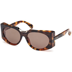 Max Mara Women's Sunglasses - Havana/Other Plastic Cat Eye Full Rim | MM0123 5956J