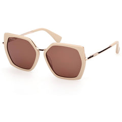 Max Mara Women's Sunglasses - Ivory Acetate Butterfly Full Rim Frame | MM0136 5625E