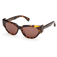 Max Mara Women's Sunglasses - Dark Havana Acetate Cat Eye Full Rim | MM0139 5552E