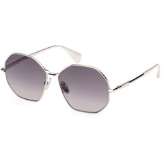 Max Mara Women's Sunglasses - Shiny Light Ruthenium Metal Full Rim | MM0168 5714B