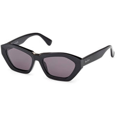 Max Mara Women's Sunglasses - Shiny Black Acetate Cat Eye Full Rim | MM0169 5401A