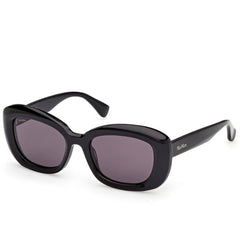 Max Mara Women's Sunglasses - Shiny Black Acetate Cat Eye Full Rim | MM0170 5301A