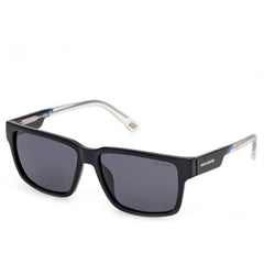 Skechers Unisex Sunglasses - Shiny Black Injected Plastic Square Frame | SE00025 5501D