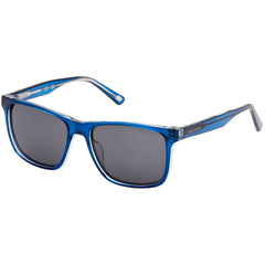 Skechers Men's Sunglasses - Shiny Blue Injected Plastic Square Frame | SE00047 5490D