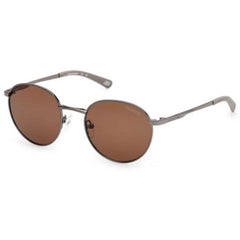 Skechers Men's Sunglasses - Matte Gunmetal Metal Round Full Rim Frame | SE00057 5009H
