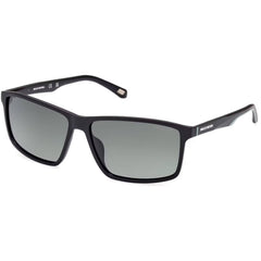 Skechers Men's Sunglasses - Matte Black Rectangular Full Rim Frame | SE6174 6102R