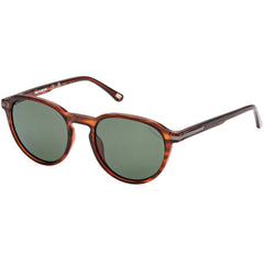 Skechers Men's Sunglasses - Shiny Dark Brown Acetate Panthos Frame | SE6207 5148R