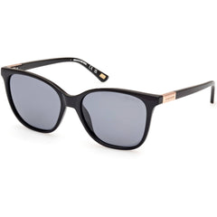Skechers Women's Sunglasses - Shiny Black Injected Plastic Square Frame | SE6361 5601D