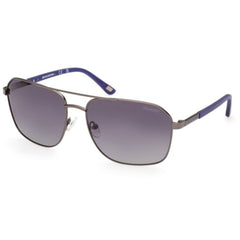 Skechers Men's Sunglasses - Matte Gunmetal Metal Aviator Full Rim Frame | SE6366 6509D