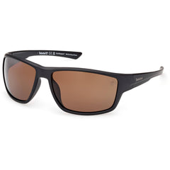 Timberland Men's Sunglasses - Matte Black Rectangular Full Rim Frame | TB00003 6502H