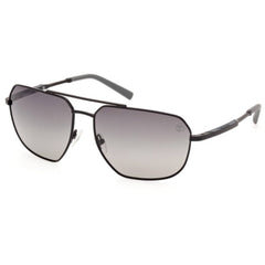 Timberland Men's Sunglasses - Shiny Black Metal Navigator Full Rim | TB00009 6301D