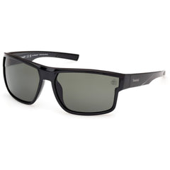 Timberland Men's Sunglasses - Shiny Black Rectangular Full Rim Frame | TB00016 6501R