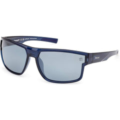 Timberland Men's Sunglasses - Shiny Blue Rectangular Full Rim Frame | TB00016 6590D