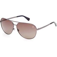 Timberland Men's Sunglasses - Shiny Dark Nickeltin Full Rim Frame | TB00029 6506H