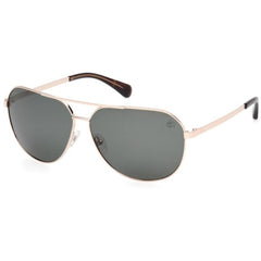 Timberland Men's Sunglasses - Gold Metal Navigator Full Rim Frame | TB00029 6532R