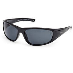 Timberland Men's Sunglasses - Shiny Black Wraparound Full Rim Frame | TB00033 6601D