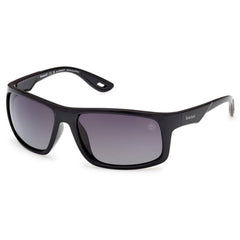 Timberland Men's Sunglasses - Shiny Black Acetate Rectangular Frame | TB00034 6201D