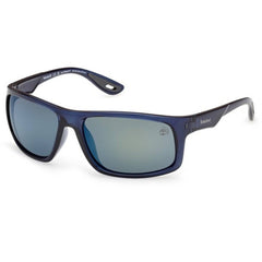 Timberland Men's Sunglasses - Shiny Blue Acetate Rectangular Frame | TB00034 6290D