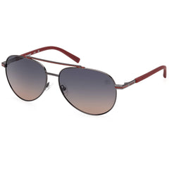 Timberland Men's Sunglasses - Shiny Dark Nickeltin Metal Aviator Frame | TB00039 6006D