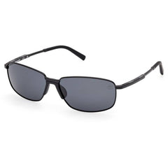 Timberland Men's Sunglasses - Matte Black Metal Rectangular Frame | TB00041 6102D