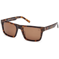Timberland Men's Sunglasses - Red Havana Acetate Square Full Rim Frame | TB00042 5554H