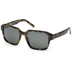 Timberland Men's Sunglasses - Coloured Havana Acetate Square Frame | TB00043 5655R