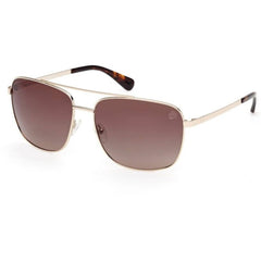 Timberland Men's Sunglasses - Gold Metal Navigator Full Rim Frame | TB00044 6532H