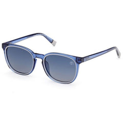 Timberland Kid's Sunglasses - Shiny Blue Acetate Square Full Rim Frame | TB00046 5090D
