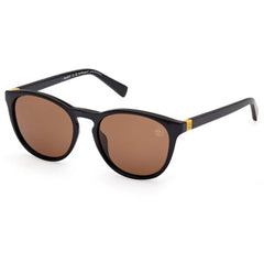 Timberland Kid's Sunglasses - Shiny Black Acetate Round Full Rim Frame | TB00049 5101H
