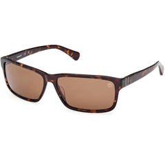 Timberland Men's Sunglasses - Dark Havana Acetate Rectangular Frame | TB00053 6752H