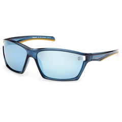 Timberland Men's Sunglasses - Shiny Blue Wraparound Full Rim Frame | TB00055 6690D
