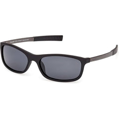 Timberland Men's Sunglasses - Matte Black Rectangular Shape Frame | TB00062-H 6002D