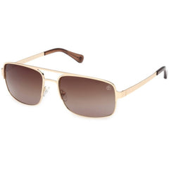 Timberland Men's Sunglasses - Gold Metal Pilot Shape Full Rim Frame | TB00065 6332H