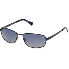 Timberland Men's Sunglasses - Matte Black Metal Rectangular Frame | TB00066 6202D